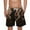 Khaki, variant on Summer Plus Size Men Shorts Elastic Waist Printed Moisture-Wicking Cargo Shorts With Pocket Beach Fashion Casual Outdoor Sport Athletic Gym Shorts Sweatpants M-4XL