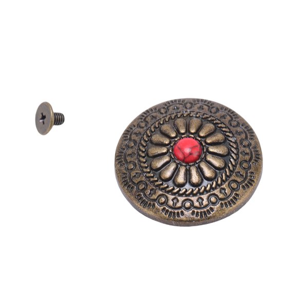 Screw Back Button, 4.5mm Crossing Screw Easy To Install Metal Purse Buckle for Belts Bags Shoes Clothing