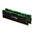 thumbnail image 2 of Kingston FURY Renegade RGB 16GB (2x8GB) 4266MHz DDR4 CL19 Desktop Memory Kit of 2 KF442C19RBAK2/16, 2 of 7