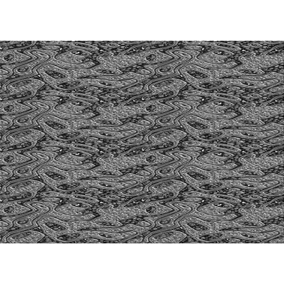 Ahgly Company Machine Washable Indoor Rectangle Transitional Gunmetal Gray Area Rugs, 3' x 5'