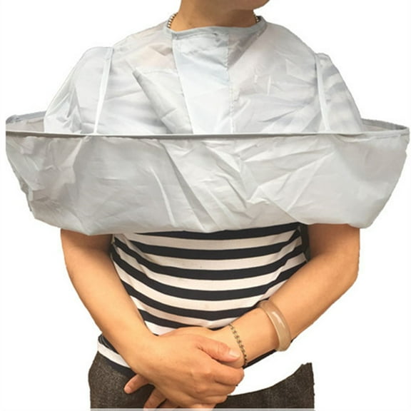 GOOHOCHY Haircut Cloak Foldable Hair Cutting Cape Adult Hair Cutting Cape Grey