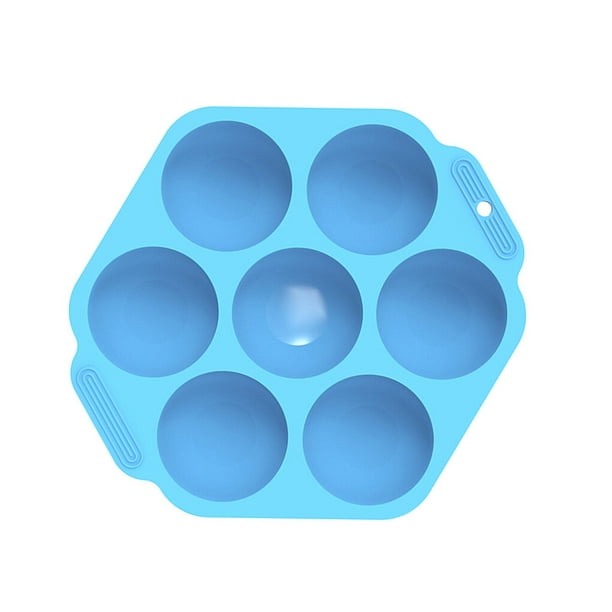 Inteprter Molde grande de media bola para pastel, molde de silicona para Chocolate, galleta, hielo, caramelo, hornear Herramientas y accesorios para hornear Azul