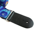 thumbnail image 5 of JK-03 Vintage Modern Electric Blue & Red Paisley Design With Chrome Hardware & Leather Ends, 5 of 8