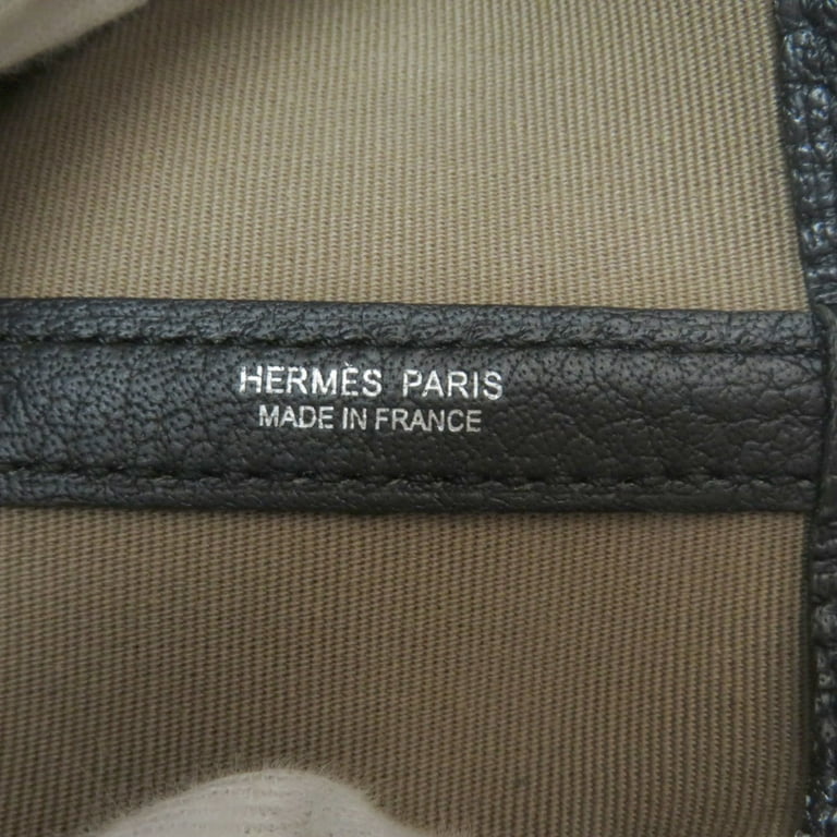 Authentic HERMES Garden Party PM Shoulder Tote Bag PVC Leather