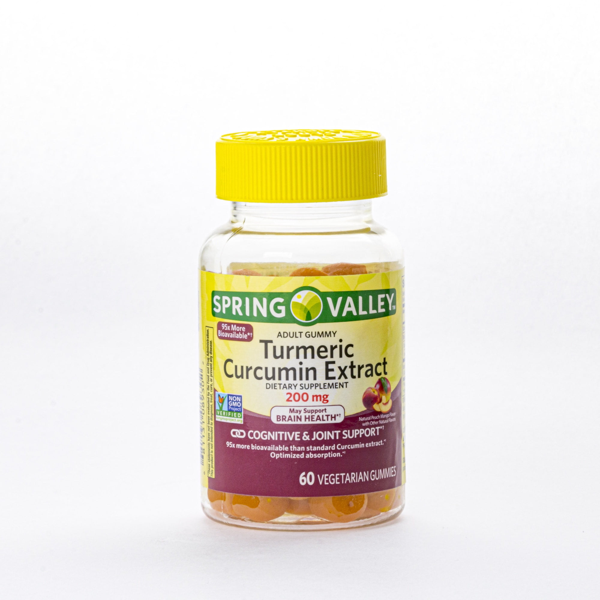 Spring Valley Turmeric Curcumin Vegetarian Gummies, 200 mg, 60 Count