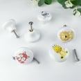 thumbnail image 7 of Jamjam 6pcs 1.5"Ceramics Cute Nursery Cabinet Dresser Drawer Knobs Kids Animal Drawer Pulls, 7 of 7