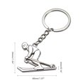 thumbnail image 2 of Porte-clés de Ski - Cadeau de Sports d'Hiver, 2 of 10
