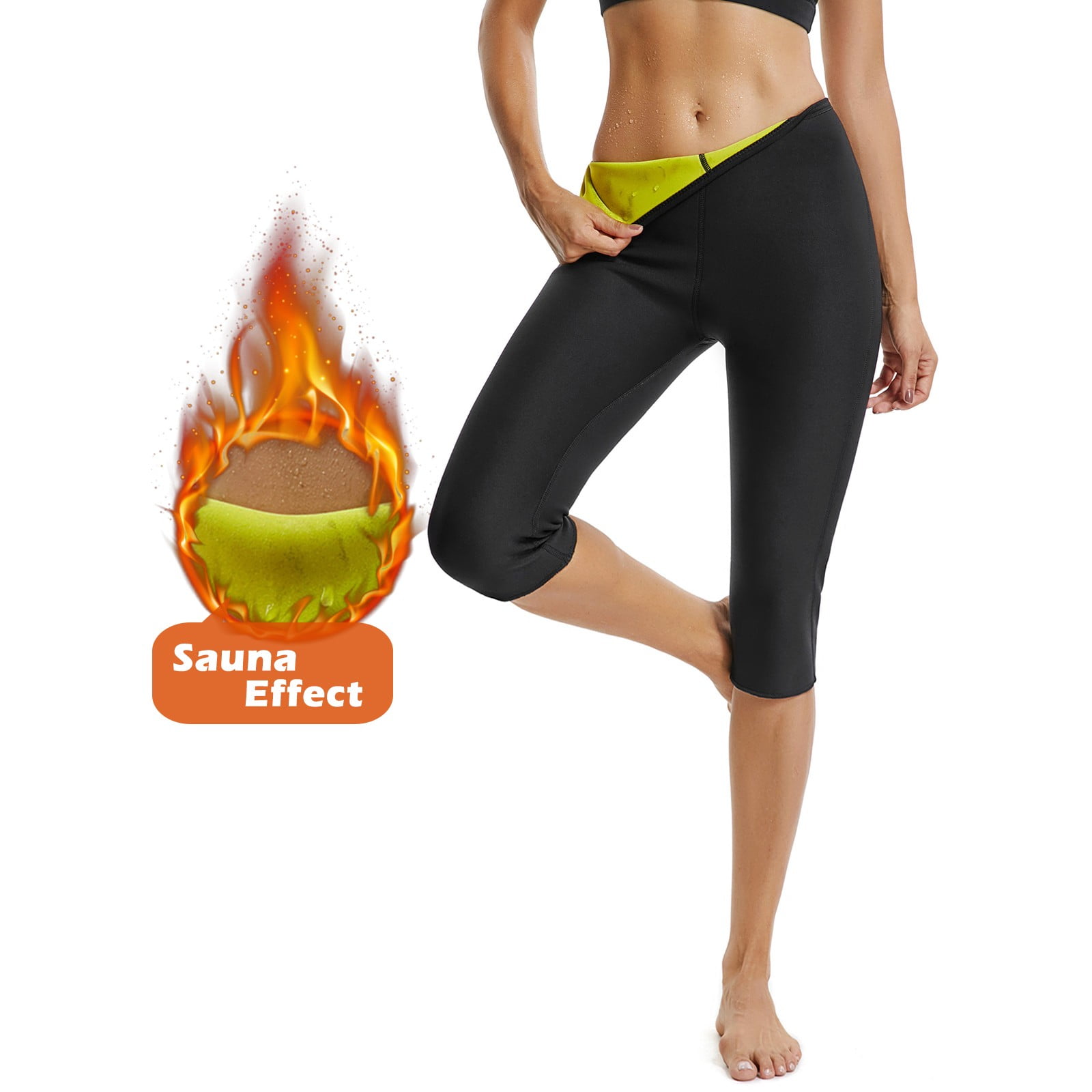 AVENBER Women Body Shaper Panties Tummy Control Yoga Sculpting Sleep Slimming Breathing Stovepipe Legging Socks