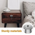 thumbnail image 3 of 2PCS Drawer Lock: Cabinet Locks with Keys Metal Desk Locks File Cabinet Lock for Wardrobe Furniture Locker Showcase with 4 Key, 3 of 7