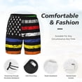 thumbnail image 3 of Fotbe American Flag Men’s Swim Trunks Quick Dry Swim Shorts Board Shorts with Mesh Lining-XX-Large, 3 of 6