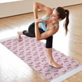 thumbnail image 6 of Pink Cartoon Unicorn Pattern Hot Yoga Mat Towel Non Slip for Hot Yoga - Quick-Drying Yoga Mat Cover with 4 Corner Pockets with Travel Bag - Hot Yoga Towel Non Slip 74"x26", 6 of 6