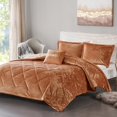 thumbnail image 1 of King Comforter Set Velvet Comforters King Bedding Reversible, All Season,, 1 of 7