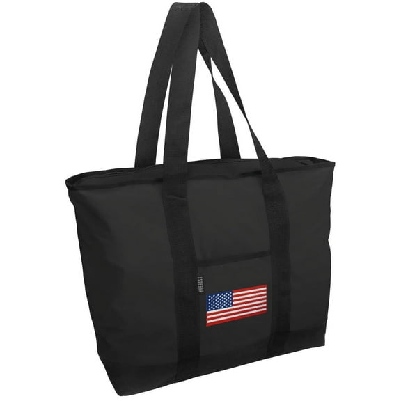 American Flag Tote Bag Deluxe USA Flag Tote Bags