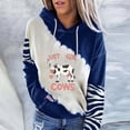 thumbnail image 2 of Suéter de manga larga con estampado de vaca y cuello redondo informal a la moda para mujer Pompotops gfhjh23940, 2 of 4