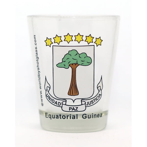 Equatorial Guinea Coat Of Arms Shot Glass