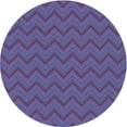 thumbnail image 1 of Ahgly Tapis Rond Lavable en Machine Intérieur Transitionnel Bleu Ardoise Moyen, 7 Pieds Rond, 1 of 7