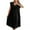 Black-A, variant on WQQZJJ Ladies Nightgown Solid Color Crew Neck Satin Pajama Dress Summer Casual Loose Short Sleeve Nightdresses