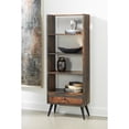 thumbnail image 4 of Coast to Coast 64"H 4-Shelf Bookcase, Waylen, Sierra Brown/Black, 4 of 4
