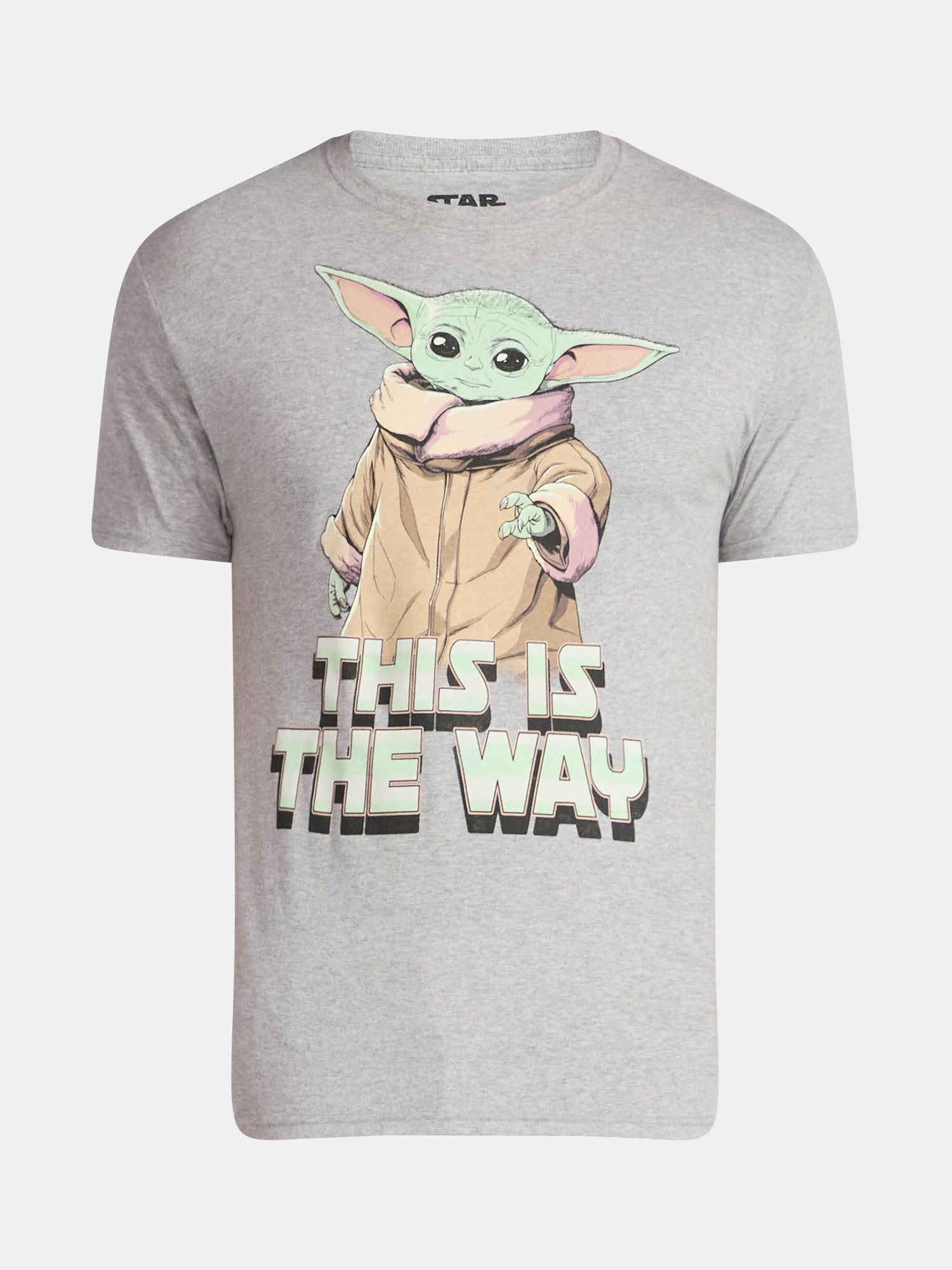 Grogu Star Wars Men's and Big Men's Graphic Tee with Short Sleeves, Sizes S-3XL