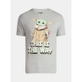 thumbnail image 5 of Grogu Star Wars Men's and Big Men's Graphic Tee with Short Sleeves, Sizes S-3XL, 5 of 5