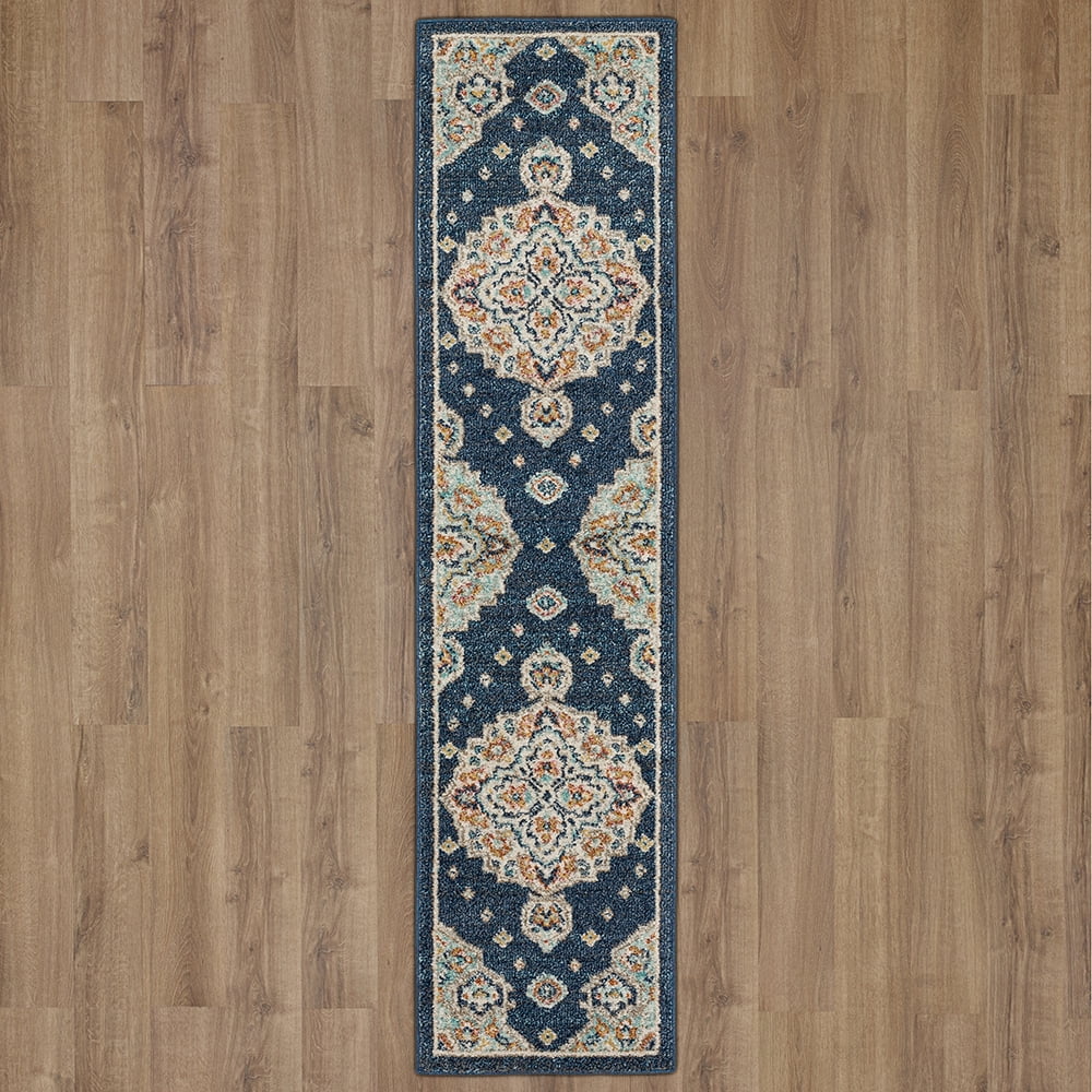Mohawk Home Huffman Indoor Ornamental Area Rug, Blue, 1'11" x 3'