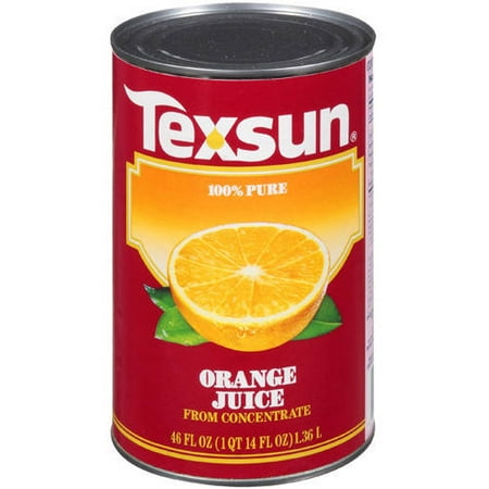 Texsun 100% Pure from Concentrate Orange Juice, 46 fl oz ...