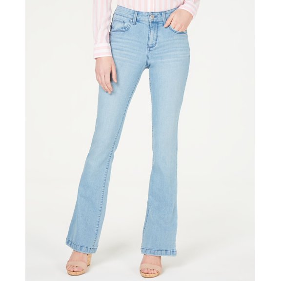 INC International Concepts Women's Flare-Leg Jeans Blue Size 16