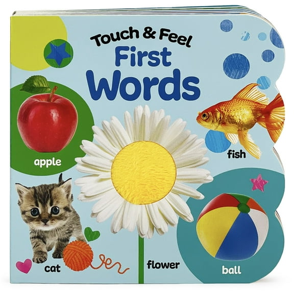 Touch & Feel First Words, (Board Book)