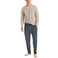 thumbnail image 2 of Nautica Men's Pajama Long-Sleeve T-Shirt - Grey Heather, 2 of 3