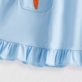 thumbnail image 4 of NIEWTR Toddler Baby Girls Clothes Sunflower T-shirt + Bowknot Shorts with Cute Summer Girl Clothes Set 2Pcs Summer Beach Outfits 18-24 Months,Blue, 4 of 8