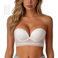 thumbnail image 2 of Afdoent Bras for Women Back Bras U Shaped Design with Large Back Area Soft Underwire Support Everyday Bra, 2 of 4
