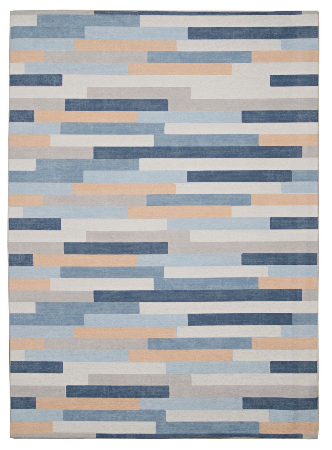 Outdoor Washable Miami Ivory & Blue 7' x 9' Area Rug
