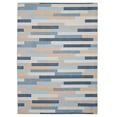 thumbnail image 1 of Outdoor Washable Miami Ivory & Blue 3' x 5' Accent Rug, 1 of 8