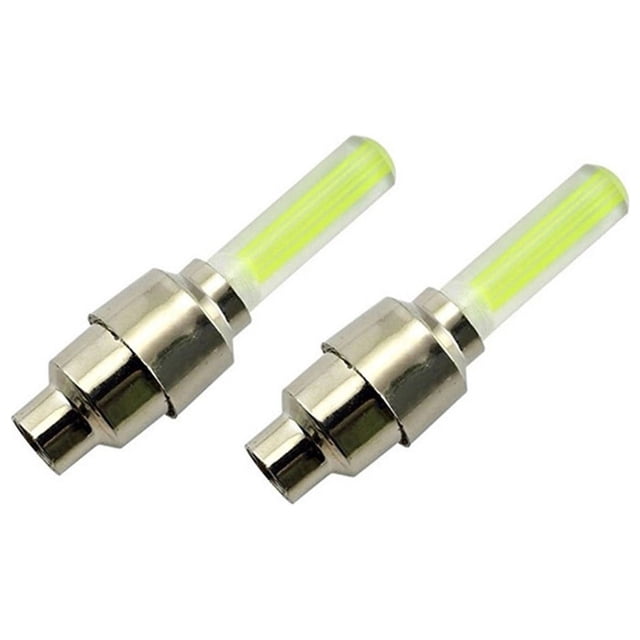 EGNMCR 2 Pcs Valves de Roue de Vélo Moto Accessoires de Lampe LED à Clignotant Buse d'Air