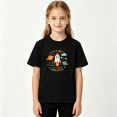 thumbnail image 2 of New Adventure Space Rocket Girls Graphic Tee, Cute Galaxy Star 100% Cotton Kids Short Sleeve T-Shirt, 2 of 5