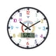 thumbnail image 4 of Reloj de pared redondo, silencioso y educativo para niños, ideal para aprender a leer la hora y usar Estilo D, 4 of 9