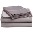 thumbnail image 1 of 400 Thread Count Egyptian Cotton California King Sheet Set Solid  Grey, 1 of 5