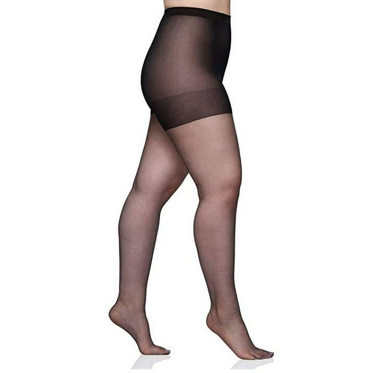 Comfort Choice Women's Plus Size 2-Pack Control Top Tights Tights