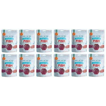 Candy People Sugar Free Gummy Candies - Fish Size: 12-Pack