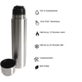 thumbnail image 3 of Stainless Steel Vacuum Insulation Hot And Cold Retention Travel Thermos, Double Wall Construction For Extended Temperature Control, Food Grade Material, Easy Pour Cap (BPA-Free), 3 of 5
