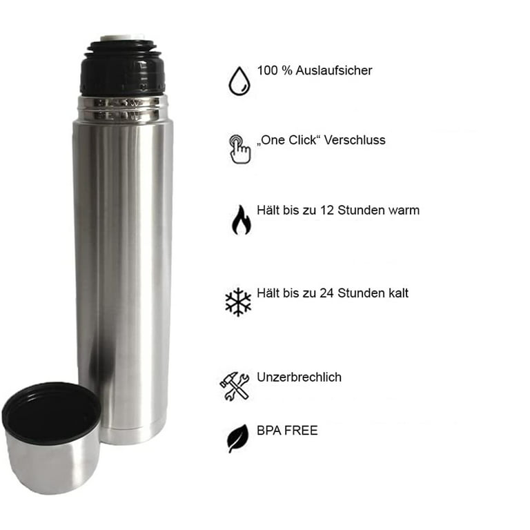 AGRATU Thermos Bottles for Hot and Cold Drinks, 316 Stainless Steel Coffee Thermos for Women, Easy Clean Thermos, Suitable for Drinking Coffee Tea