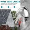 thumbnail image 4 of Hon&Guna 4" Wall Vent Cover Exhaust Vent with Mesh Stainless Steel Soft Vent Round Vent Cover for Outdoor Ventilation System 100mm Silver, 4 of 8