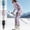 A04 Pink, variant on Xdegoge Skiing Thermal Underwear for Women 2 Pieces Set Ski Wear Seamless Long Johns Warm Suit Stretchy Cold Weather Lightweight Breathable Ladies Compression Quick Dry Ski Base Layer Outfits