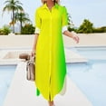thumbnail image 3 of Robe en Chiffon Sexy Col en V Imprimé Coloré Robes Kawaii Style de Rue pour Femmes Robe Décontractée Cadeau, 3 of 5