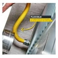 thumbnail image 4 of Gas Connector 24 inch Yellow Coated Stainless Steel, 1” OD Flexible Gas Hose Connector for Tankless Water Heater, with 3/4” FIP x 3/4” MIP Stainless Steel Fittings, 24” Gas Appliance Supply Line, 4 of 7