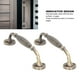 thumbnail image 3 of Manijas de puerta de bronce antiguo ANGGREK 2 juegos, 3 of 8