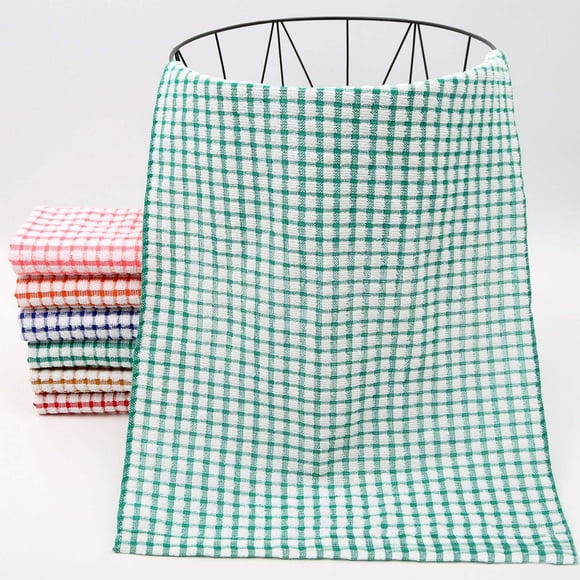 ONFD Lot de 2 Chiffons de Nettoyage Torchons Torchons Super Doux et Absorbants Torchons de Cuisine Séchage Rapide Serviettes de Cuisine en Microfibre Torchons en Coton