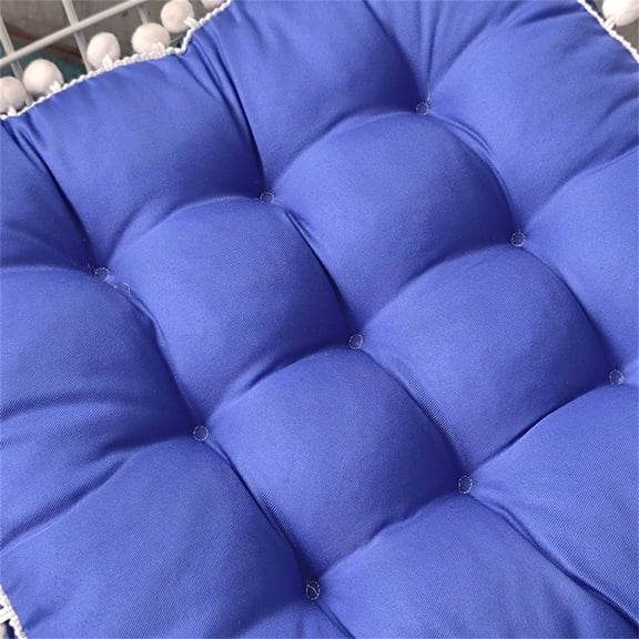 Moocorvic Outdoor Seat Cushion, Fade-Resistant Round Dot Print Seat Cushions, Non-Slip Kitchen Chair Pads for Indoor Patio Garden Decoration, Durable 16‘’