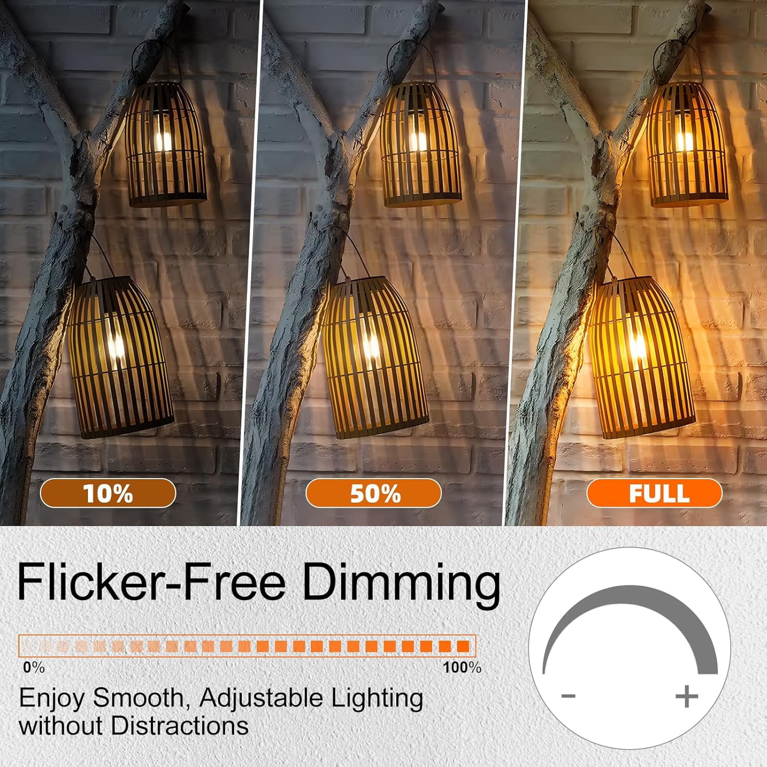 PYYAN-LED Candelabra Light Bulbs, 40 watt Equivalent Chandelier Bulbs, E12 LED Bulb Dimmable, 2200K Amber Warm, B10 Candle Light Bulb, 90+CRI, 400LM, Amber Glass Finish, 6 Pack