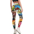 thumbnail image 3 of HAITI : Vintage Travel and Tourism Advertising Print Leggings fitness set gym Women's tights Legging sport Womens Leggings, 3 of 6